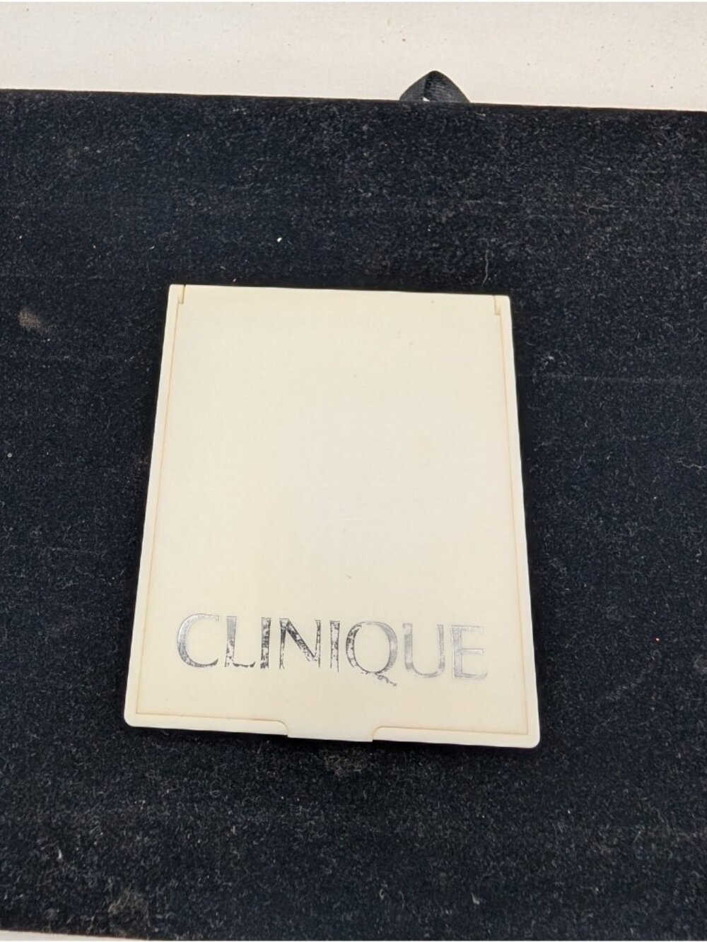 Vintage Clinique Compact Mirror Pocket Makeup Accessory folding Indonesia